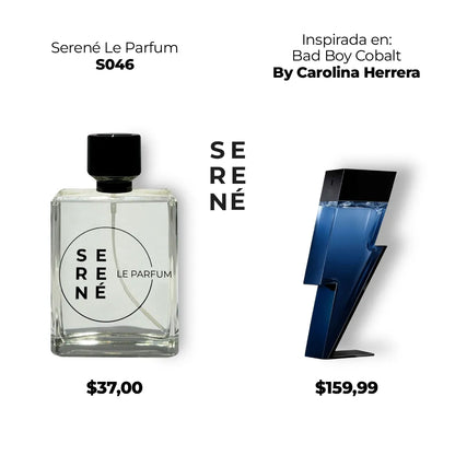 Serené Le Parfum S046 Inspirada en Bad Boy Cobalt By Carolina Herrera