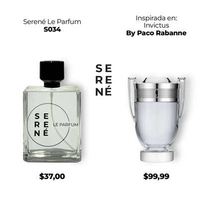 Serené Le Parfum S034 - Inspirada en Invictus por Paco Rabanne