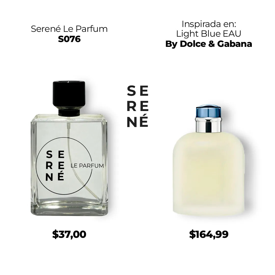 Serené Le Parfum S076 - Inspirada en Dolce & Gabbana Light Blue por D&G