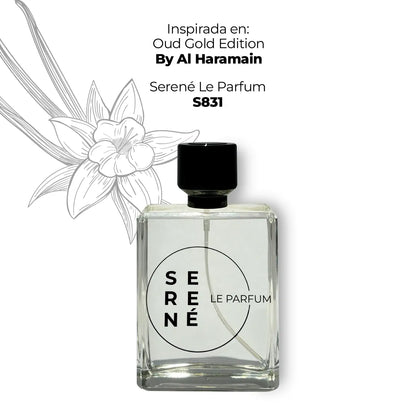 Serené Le Parfum S831 - Inspirada en Amber Oud Gold Edition By Al Haramain