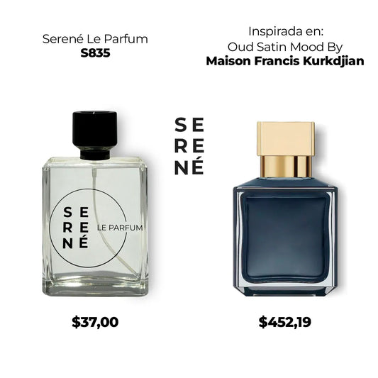 Serené S835 Inspirada en Oud Satin Mood By Maison Francis Kurkdjian