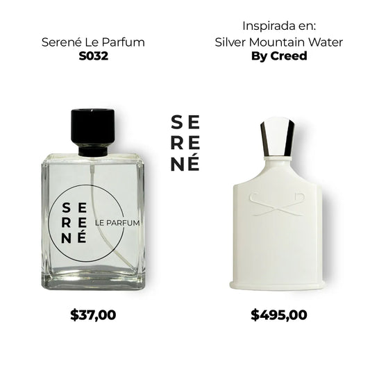 Serené Le Parfum S032 - Inspirada en Silver Mountain Water por Creed